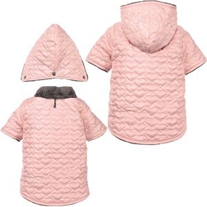 Zack & Zoey | quilted hearts dog jacket